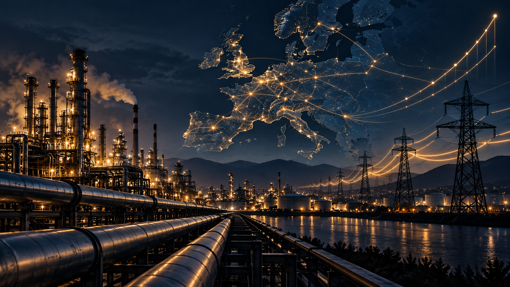 European energy infrastructure, power grids and industrial capacity